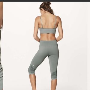 NWT Lululemon Awakening Crop *Taryn Toomey Collection 17" Earl Grey
